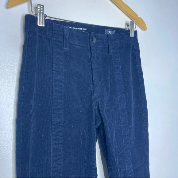 Ag Adriano Goldschmied The Panelled Quinne Crop High Rise Kick Flare Corduroy 27 - Picture 8 of 9